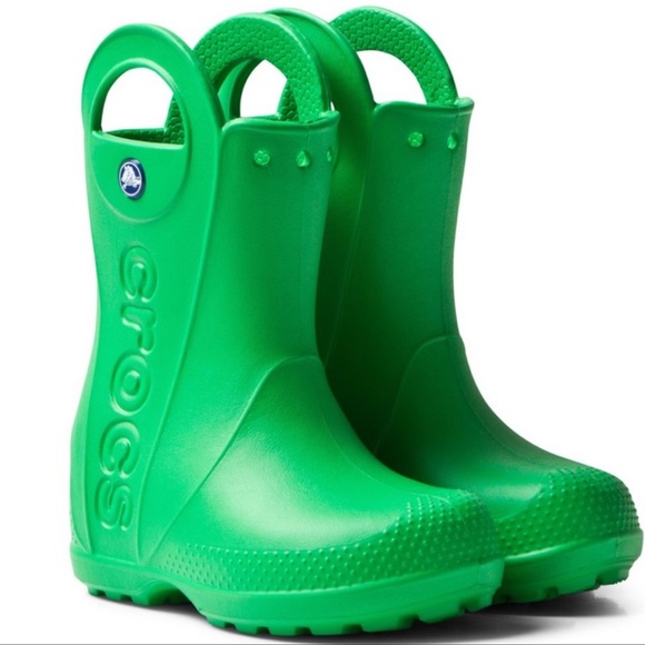CROCS Other - Crocs Kids Handle It Rain Boots Green Size 7